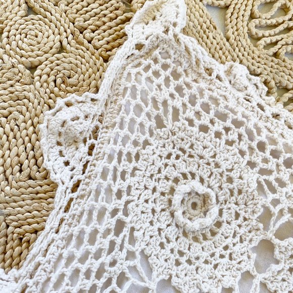 **Crochet Pillow Case Boho Slip Cover - Picture 8 of 8